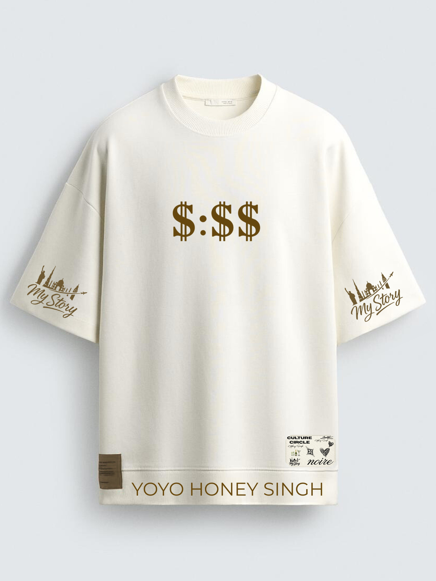 MY STORY 'MILLIONARE' RIBBED T-SHIRT