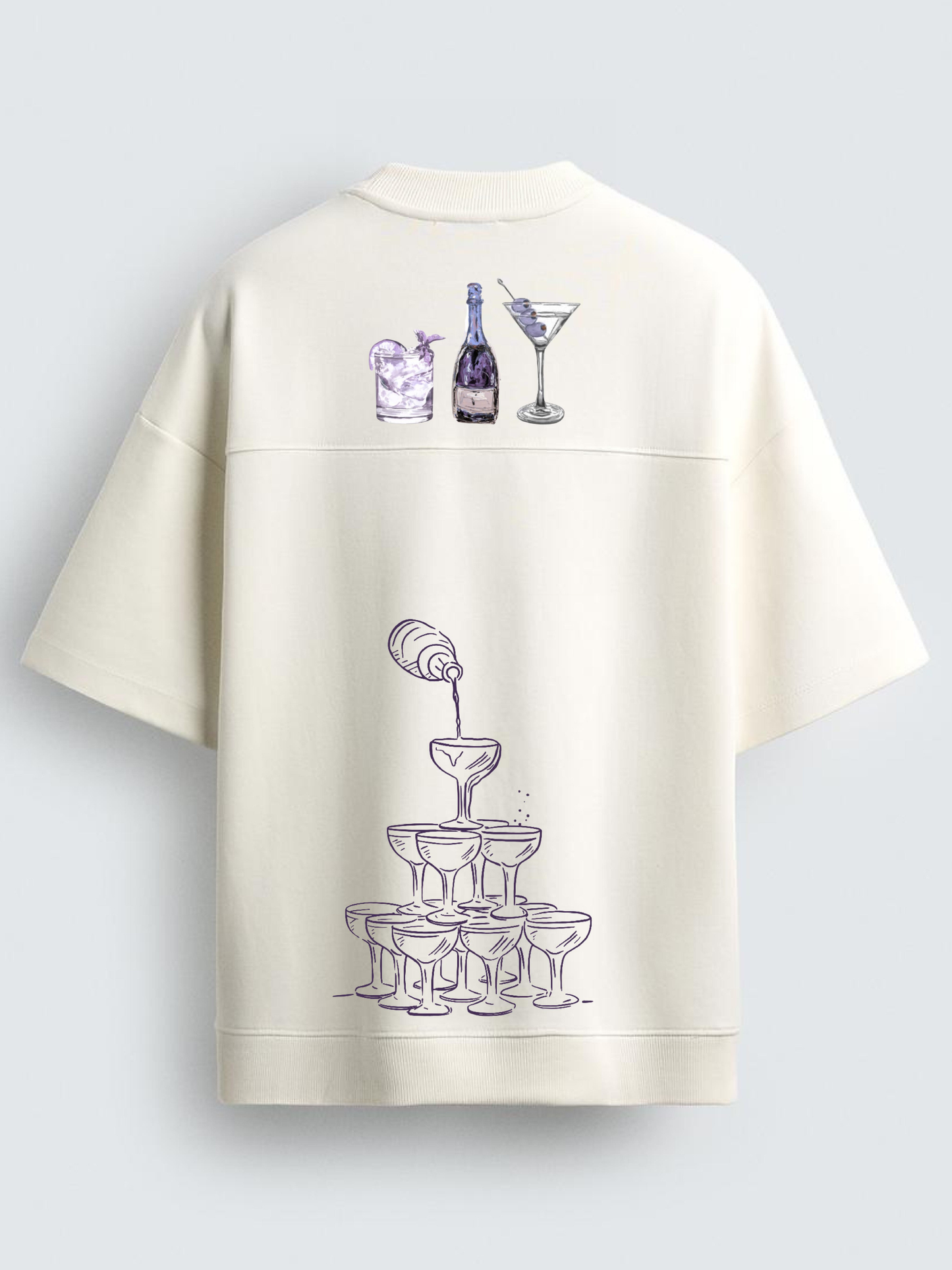 4 BOTTLE VODKA (1 OF 1) RIBBED T-SHIRT