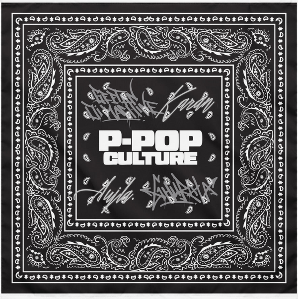 P-POP CULTURE ENGRAVED BANDANA